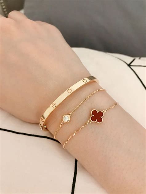 bracelete cartier flor